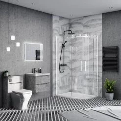Nova Frameless 1200 x 800mm Offset Quadrant Enclosure - Left or Right Option -Shower Enclosure Ranges Shop 3A detailv1 460