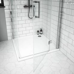 Apollo Frameless RH Hinged Door Square Enclosure 7 Apollo Frameless RH Hinged Door Square Enclosure -Shower Enclosure Ranges Shop AHDSQRH detail4 460