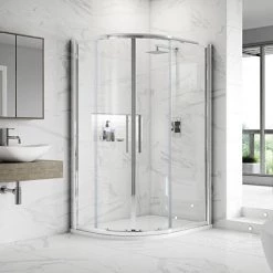 Hudson Reed Apex Offset Quadrant Shower Enclosure - Various Size Options