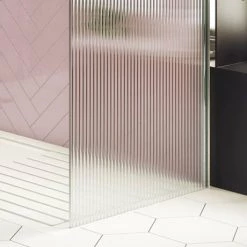 Arezzo 1400 x 900 Fluted Glass Chrome Walk In Enclosure (inc. Main Screen, Side Panel + Tray) 11 Arezzo 1400 x 900 Fluted Glass Chrome Walk In Enclosure (inc. Main Screen, Side Panel + Tray) -Shower Enclosure Ranges Shop AZFCHB149E d5 460