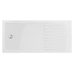 Arezzo 1700 x 800 Matt Black Grid Wet Room (inc. Screen + Tray) -Shower Enclosure Ranges Shop AZMBG04 d2 460