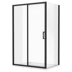 Toreno Matt Black 1200 x 800mm Sliding Door Shower Enclosure + Pearlstone Tray 6 Toreno Matt Black 1200 x 800mm Sliding Door Shower Enclosure + Pearlstone Tray -Shower Enclosure Ranges Shop BLK128SDE d2 460