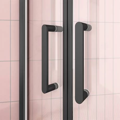 Toreno Matt Black 800 x 800mm Quadrant Shower Enclosure + Pearlstone Tray 5 Toreno Matt Black 800 x 800mm Quadrant Shower Enclosure + Pearlstone Tray - Image 5
