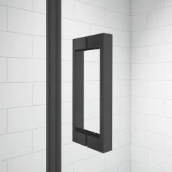 Merlyn Black Sliding Shower Door -Shower Enclosure Ranges Shop BLKFSL1200H D1 460