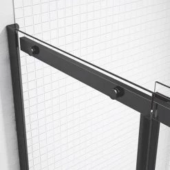 Merlyn Black Sliding Shower Door -Shower Enclosure Ranges Shop BLKFSL1200H D2 460