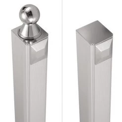 Burlington - Traditional Offset Quadrant 80cm & 40cm In-Line Panel - BU91 -Shower Enclosure Ranges Shop BU91 d2 375