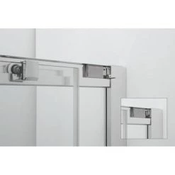 Crosswater 900 x 900mm Clear 6 Quadrant Double Door Shower Enclosure - CAQDS0900 -Shower Enclosure Ranges Shop CAQDS0800 D2 460 1