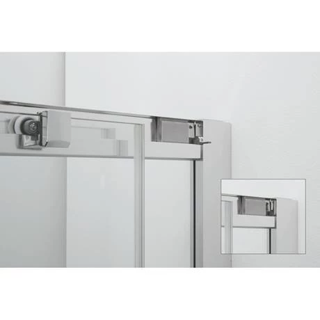 Crosswater 1200 x 800mm Clear 6 Offset Quadrant Single Door Shower Enclosure - CAQSSC12X8 2 Crosswater 1200 x 800mm Clear 6 Offset Quadrant Single Door Shower Enclosure - CAQSSC12X8 - Image 2