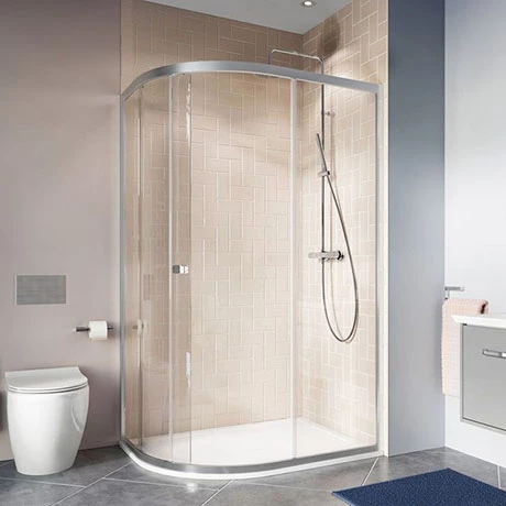 Crosswater 1200 x 800mm Clear 6 Offset Quadrant Single Door Shower Enclosure - CAQSSC12X8 1 Crosswater 1200 x 800mm Clear 6 Offset Quadrant Single Door Shower Enclosure - CAQSSC12X8