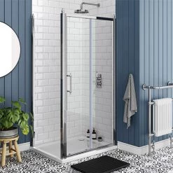 Chatsworth Traditional 1000 x 700mm Sliding Door Shower Enclosure without Tray