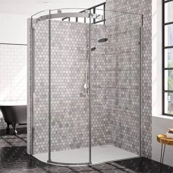 Merlyn 10 Series 1000 x 800mm LH 1 Door Offset Quadrant Enclosure