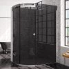 Merlyn 10 Series 1200 x 900mm LH Smoked Black Glass 1 Door Offset Quadrant Enclosure