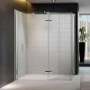 Merlyn 8 Series 1200 x 900mm Walk In Enclosure with Hinged Swivel & End Panel