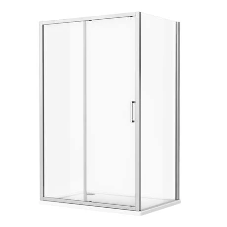 Monza 1000 x 800mm Sliding Door Shower Enclosure without Tray 2 Monza 1000 x 800mm Sliding Door Shower Enclosure without Tray - Image 2