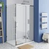 Monza 1200 x 900mm Sliding Door Shower Enclosure without Tray