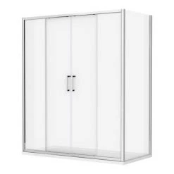 Monza 1400 x 900mm Double Sliding Door Shower Enclosure without Tray -Shower Enclosure Ranges Shop MZ148SDET d2 460 1