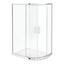 Monza RH Offset Quadrant Shower Enclosure + Pearlstone Tray (Various Sizes) -Shower Enclosure Ranges Shop MZOQRH d2 460