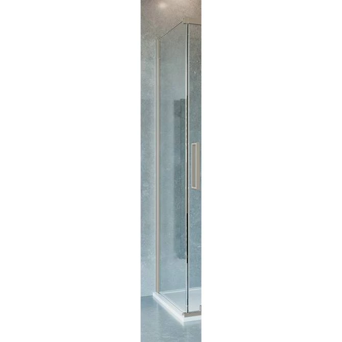 Crosswater Optix 10 Brushed Stainless Steel Side Panel for Sliding Door 1 Crosswater Optix 10 Brushed Stainless Steel Side Panel for Sliding Door