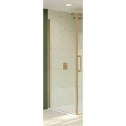 Crosswater Optix 10 Brushed Brass Side Panel for Pivot Door