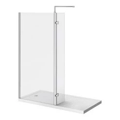 Nova 1400 x 900 Wet Room (800mm Screen, Return Panel + Tray)