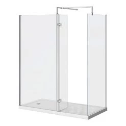 Nova 1600 x 800 Wet Room (inc. Screen, Side Panel + Return Panel with Tray)