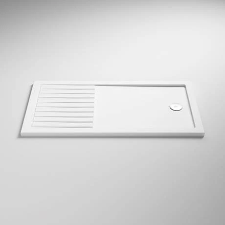 Venice 1600 x 800 Matt Black Abstract Grid Wet Room (1000mm Screen + Tray) 4 Venice 1600 x 800 Matt Black Abstract Grid Wet Room (1000mm Screen + Tray) - Image 4