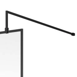 Venice 1600 x 800 Matt Black Abstract Grid Wet Room (1000mm Screen + Tray) 11 Venice 1600 x 800 Matt Black Abstract Grid Wet Room (1000mm Screen + Tray) -Shower Enclosure Ranges Shop VAMBG05 d2 460