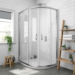 Newark RH Offset Quadrant Enclosure + Pearlstone Tray (Various Sizes)